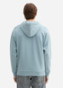 Meska Bluza Tom Tailor Hoodie With Logo Details Light Grey Mint - 1044886-27840