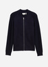 Tom Tailor Cardigan In A Mix Of Materials Knitted Navy Melange - 1044562-13160 Tom Tailor Cardigan In A Mix Of Materials Knitted Navy Melange - 1044562-13160