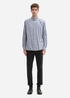 Mska Koszula Materiaowe Tom Tailor Fitted Cotton Shirt Grey Structure - 1043813-36692