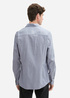 Meska Koszula Materialowe Tom Tailor Fitted Cotton Shirt Grey Structure - 1043813-36692