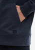 Meski Sweter Tom Tailor Sweat Jacket In A Melange Look Sky Captain Blue White Melange - 1044022-19024