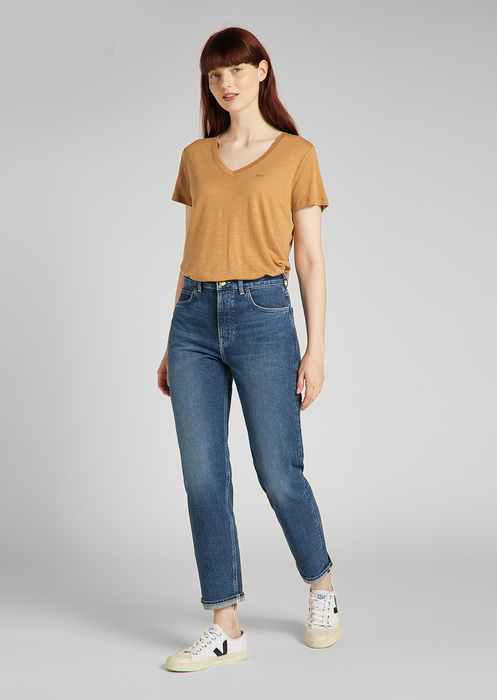 Damskie Spodnie Dzinsowe Lee Carol Mid Newberry - L31ANICF