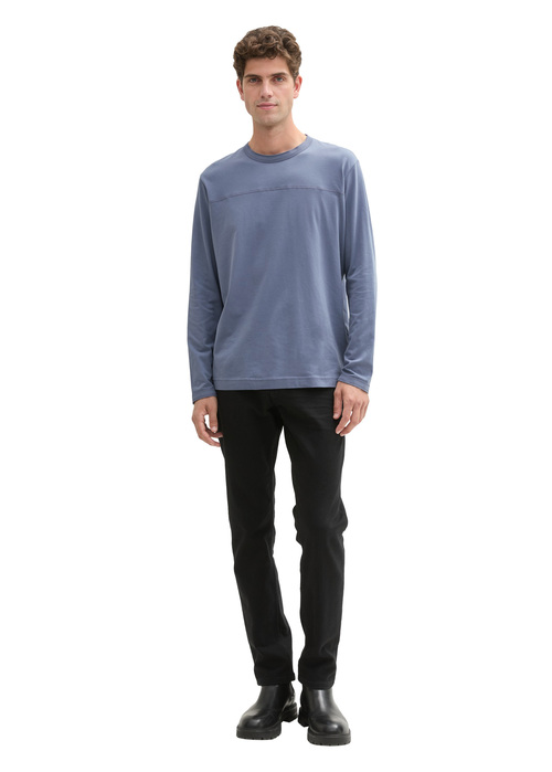 Tom Tailor® Long-sleeved Shirt With Organic Cotton - Dove Grey