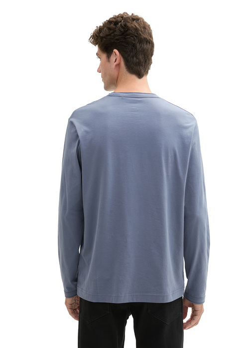 Tom Tailor® Long-sleeved Shirt With Organic Cotton - Dove Grey