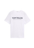 Meski T Shirt Tom Tailor C Neck T Shirt White - 1045940-20000