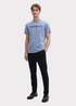 Meski T Shirt Tom Tailor C Neck T Shirt Dove Blue - 1045940-37533