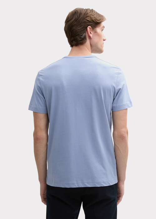 Meski T Shirt Tom Tailor C Neck T Shirt Dove Blue - 1045940-37533