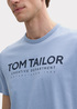 Meski T Shirt Tom Tailor C Neck T Shirt Dove Blue - 1045940-37533