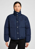 Damska Kurtka Lee Relaxed Short Puffer Jacket Navy - 112355156