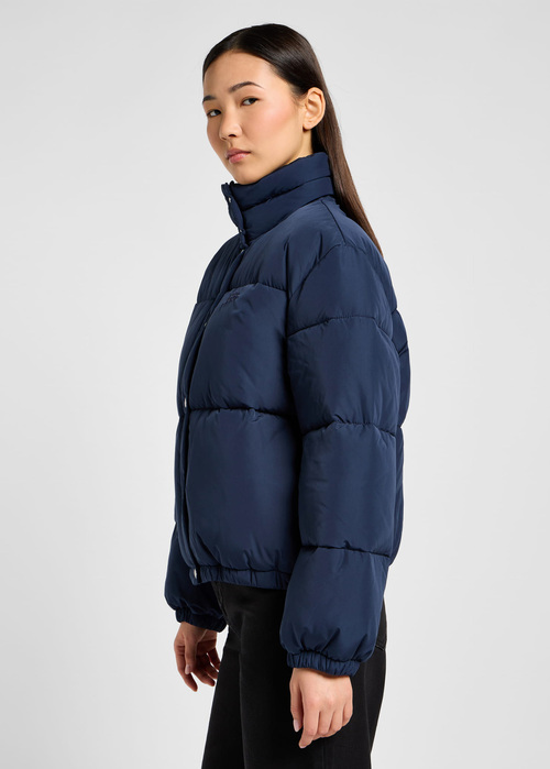 Damska Kurtka Lee Relaxed Short Puffer Jacket Navy - 112355156