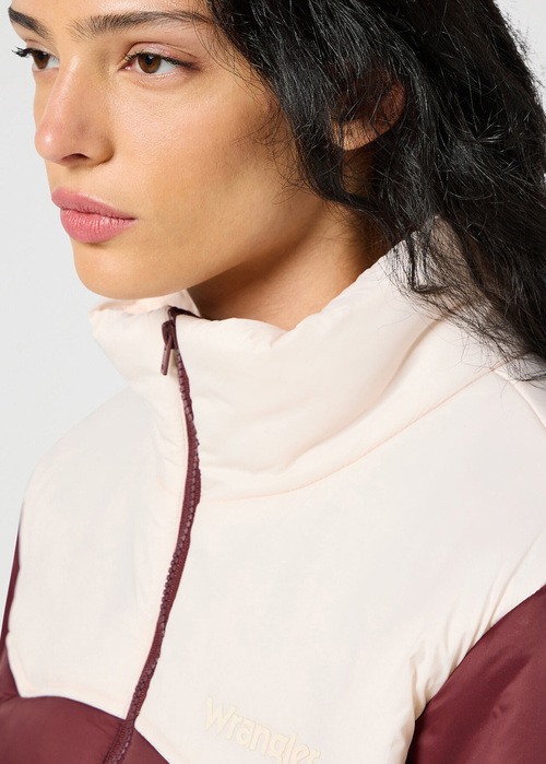 Damska Kurtka Wrangler Western Puffer Dahlia - 112355233