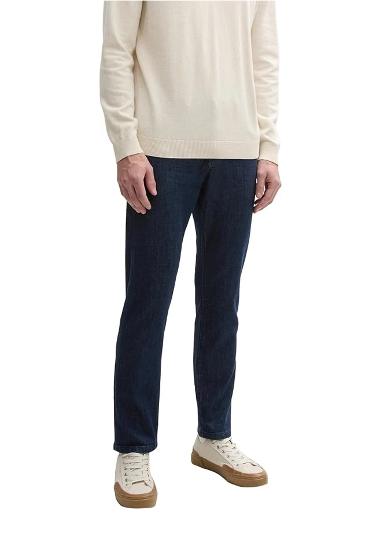 Meskie Spodnie Dzinsowe Tom Tailor Josh Regular Slim Rinsed Blue Denim - 1045906-10138