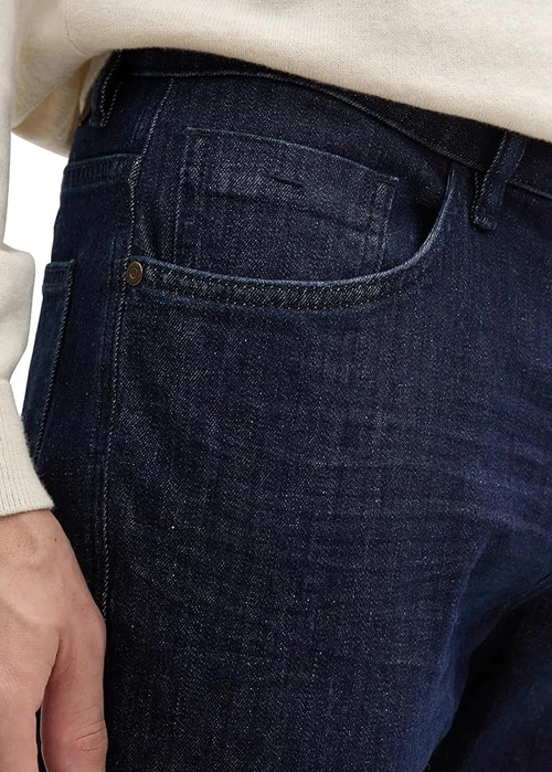 Meskie Spodnie Dzinsowe Tom Tailor Josh Regular Slim Rinsed Blue Denim - 1045906-10138