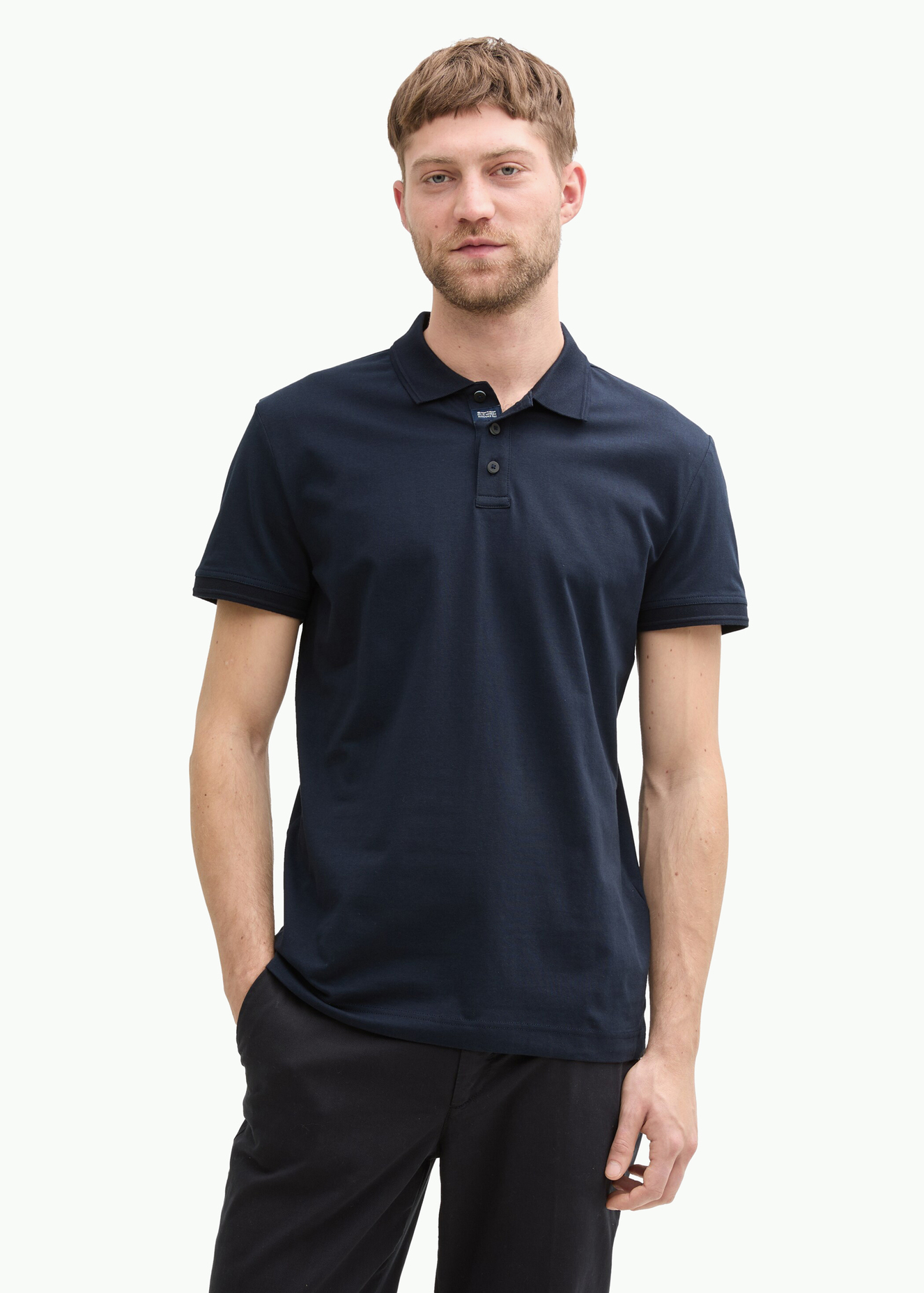 Meska Koszulka Polo Tom Tailor Polo Sky Captain Blue - 1045630-10668