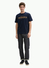 Meski T Shirt Tom Tailor T Shirt Logo Sky Captain Blue - 1045631-10668
