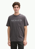 Meski T Shirt Tom Tailor T Shirt Logo Tarmac Grey - 1045631-10899