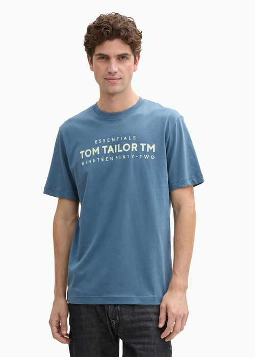 Tom Tailor T-shirt Logo - Mystical Blue 1045631-36985 