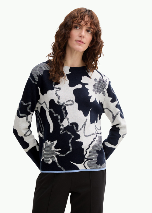 Tom Tailor Pullover - Floral Shapes Jacquard Knit 1045965-37720