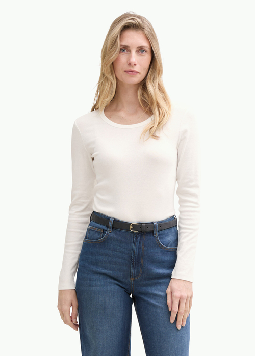 Tom Tailor Longsleve T-shirt - Whisper White 1045960-10315