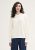 Damski Sweter Tom Tailor Sweater Off White - 1043341-10332