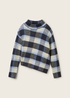 Damski Sweter Tom Tailor Sweater Blue Check - 1042990-36271