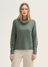 Damski Sweter Tom Tailor Knit Turtleneck Sweater Pale Bark Green Melange - 1044058-24775