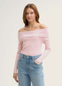 Damski Sweter Tom Tailor Sweater Soft Dusty Rose - 1043978-36537