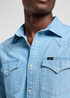 Meska Koszula Dzinsowe Lee Regular Western Shirt Lakeside Wash - 112365766