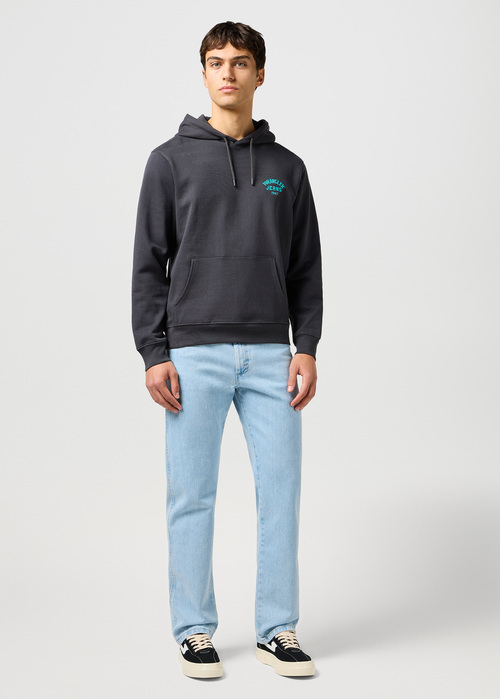 Meska Bluza Wrangler Small Logo Hoodie Black - 112364094