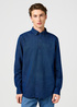 Meska Koszula Materialowe Wrangler Oxford Shirt Indigo Oxford - 112364234