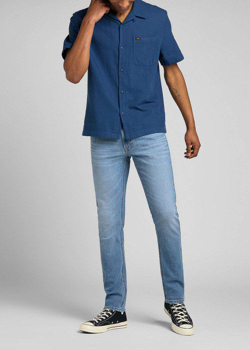 Meskie Spodnie Dzinsowe Lee Luke Fresh Mid Worn In - L719CAC53