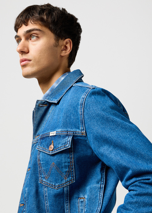 Mska Kurtka Dinsowa Wrangler Classic Jacket Stonewash - 112362737
