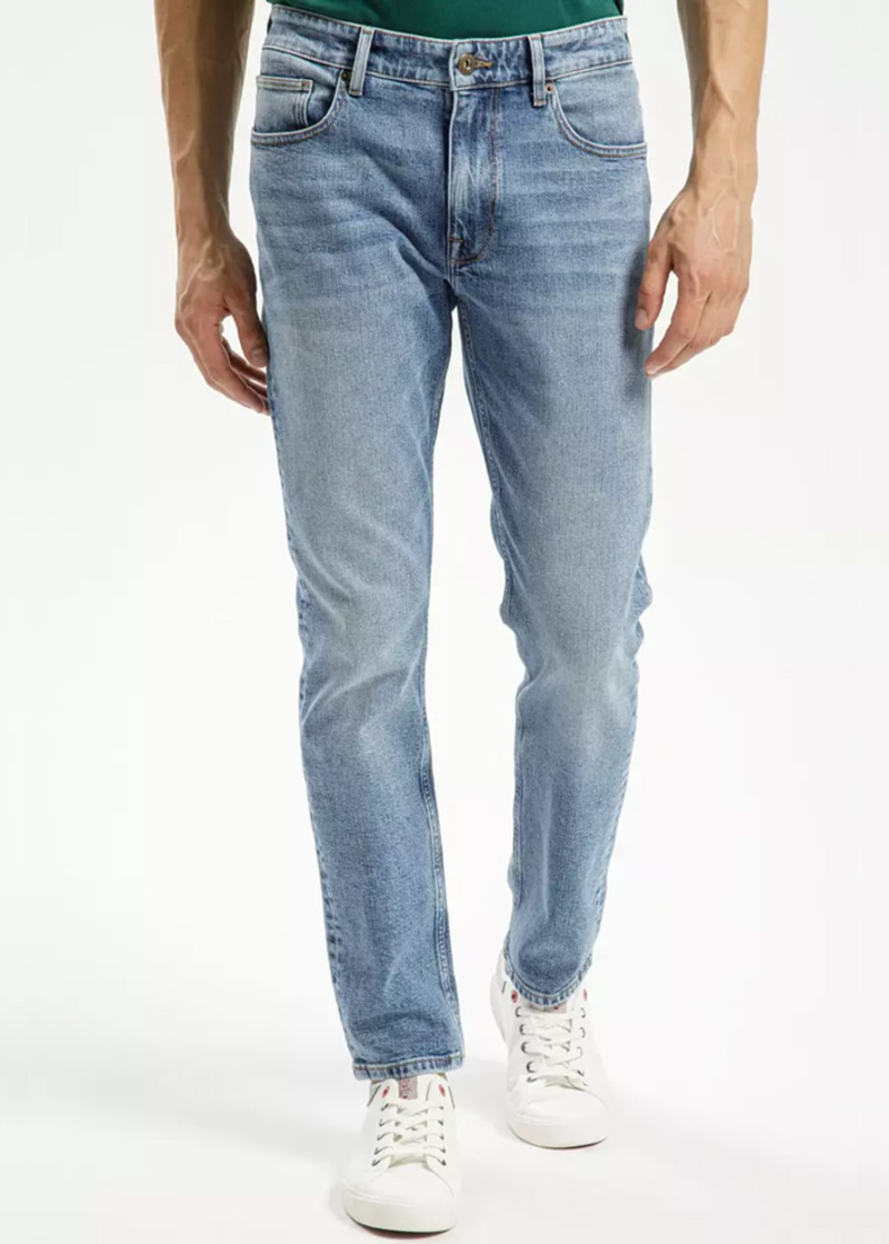 Meskie Spodnie Dzinsowe Cross Jeans Trammer E Mid Blue 124 - E-169-124