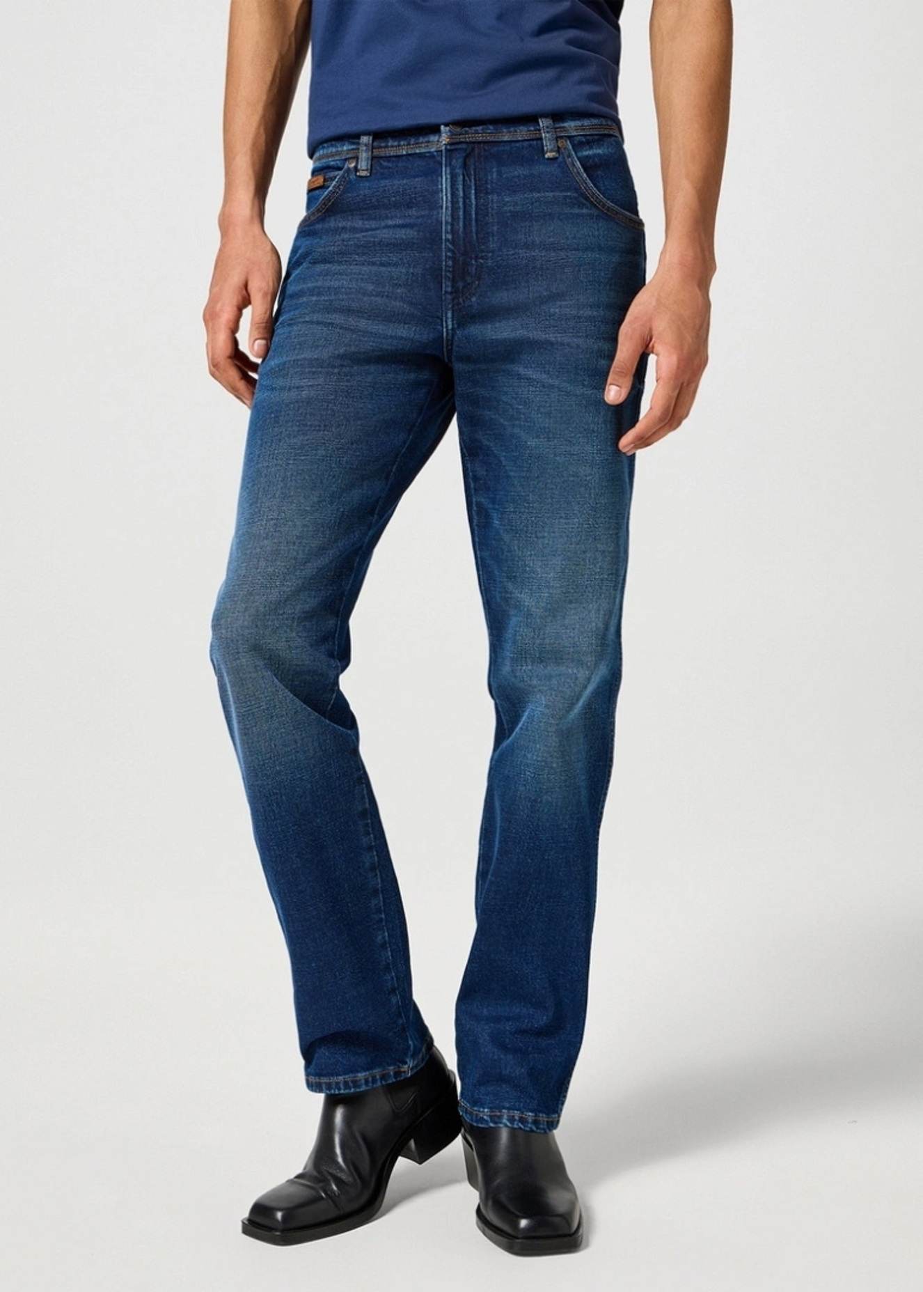 Mskie Spodnie Dinsowe Wrangler Texas Jeans Black Hole - 112355026