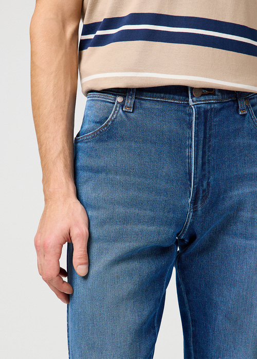 Meskie Spodnie Dzinsowe Wrangler River River Outlaw - 112362414