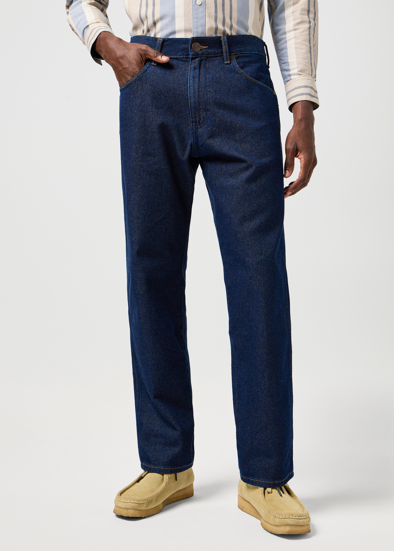 Meskie Spodnie Dzinsowe Wrangler Frontier Rinsed Night - 112364502