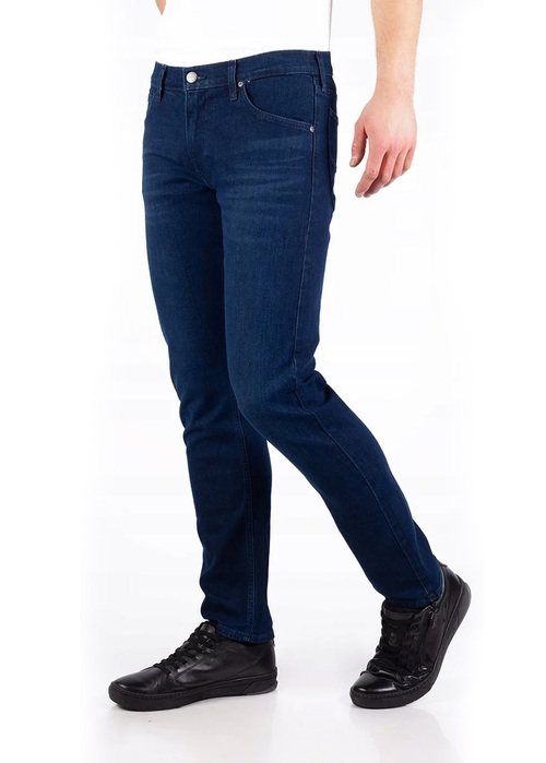 Mskie Spodnie Dinsowe Lee Daren Zip Fly Dark Blue Worn - L707VME17