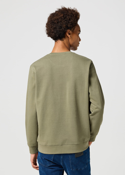 Meska Bluza Wrangler Graphic Sweatshirt Dusty Olive - 112358371