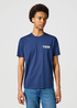 Meski T Shirt Wrangler Logo Tee Navy - 112355071