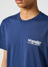 Meski T Shirt Wrangler Logo Tee Navy - 112355071