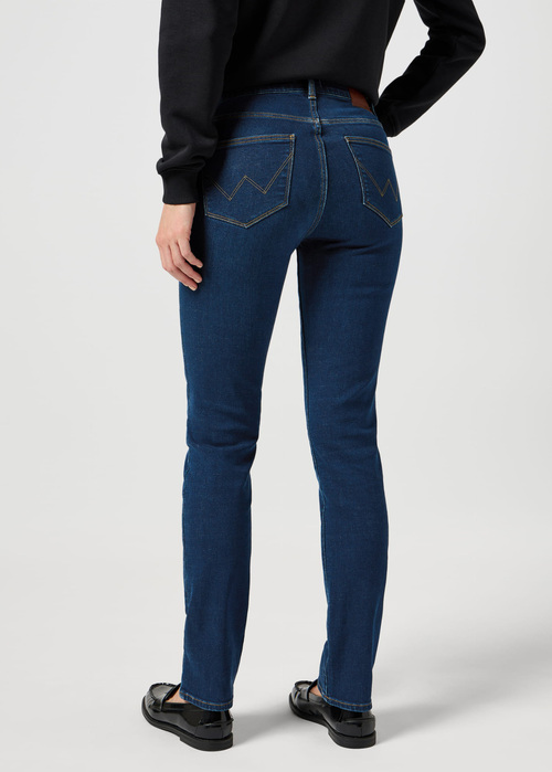 Damskie Spodnie Dzinsowe Wrangler Slim Crisp Canvas - 112355303