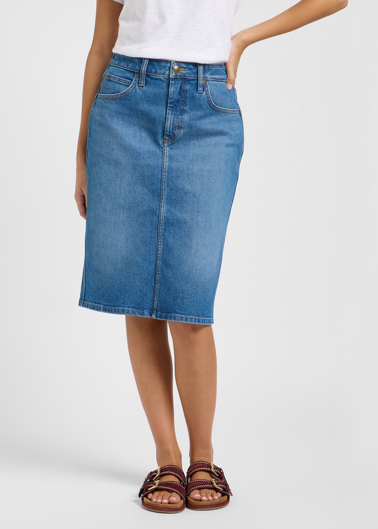 Spodnica Dzinsowa Lee Skirt Blue Days - 112365725