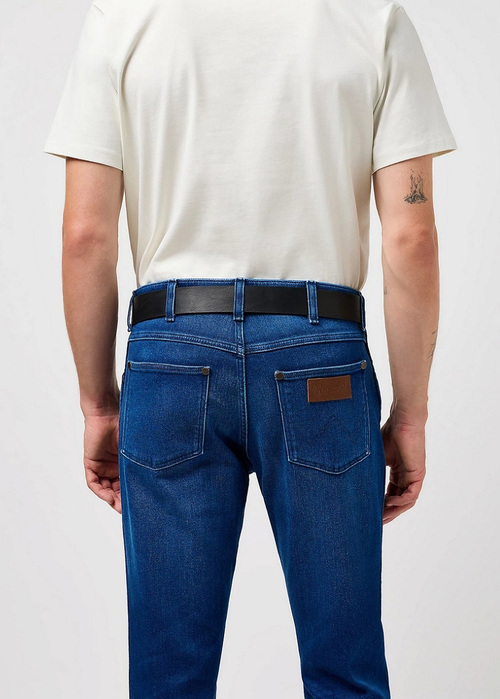 Pasek Meski Wrangler Big Buckle Belt Black - 112358068