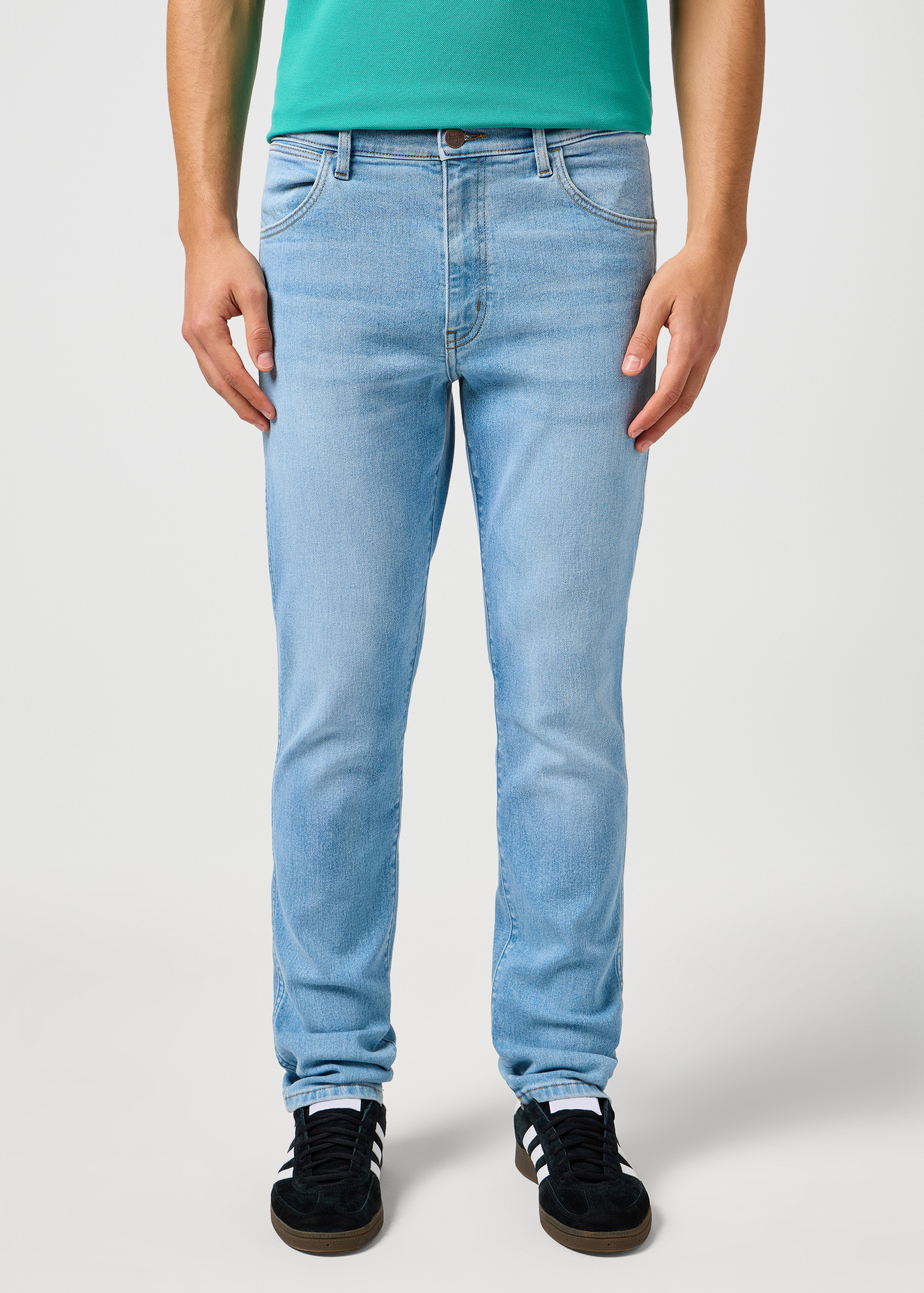 Meskie Spodnie Dzinsowe Wrangler Larston Sunrise - 112362342