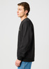 Meska Bluza Wrangler Small Logo Crew Faded Black - 112362885