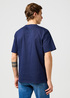 Mski T Shirt Wrangler Small Graphic Tee Navy - 112362354