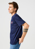 Meski T Shirt Wrangler Small Graphic Tee Navy - 112362354