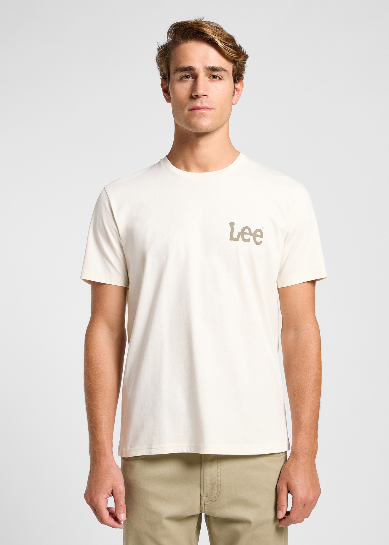 Meski T Shirt Lee Graphic Tee Ecru - 112365464