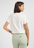 Damski T Shirt Lee Logo Pocket Tee Ecru - 112362943