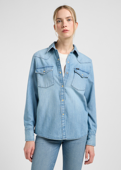 Lee Western Shirt - Modern Blue 112363425